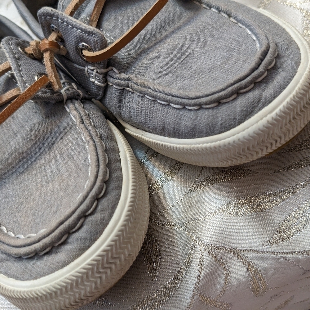 Sperry Lounge Away Top Sider Sneakers Gray Wm Size 5 / Kids Size 3.5 - Picture 5 of 12